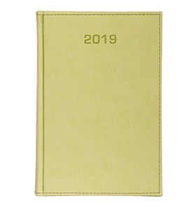 kalendarz książkowy a4 na 2019 kolor jasny zielony