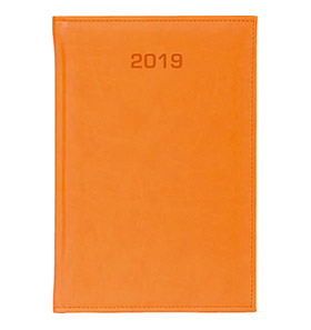 kalendarz książkowy a4 na 2019 kolor pomarańczowykalendarz książkowy a4 na 2019 kolor pomarańczowy