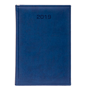 kalendarz książkowy a4 na 2019 kolor granatowy