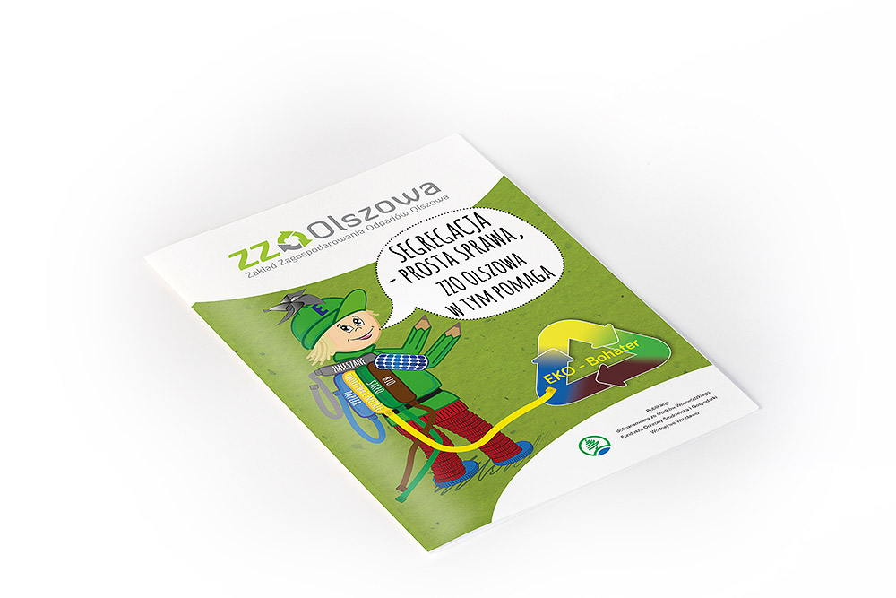 broszura tematyczna ekologia segregacja , kolorowanka, książeczka dla dzieci