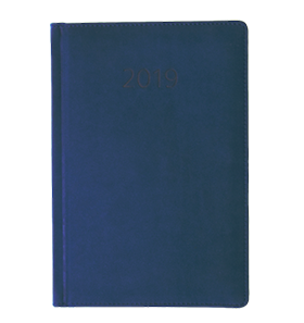 kalendarz książkowy 2019 firmowy niebieski