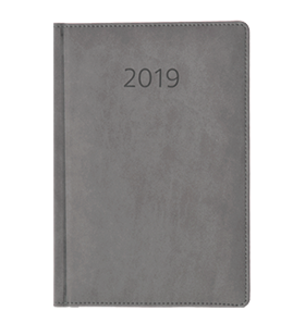 kalendarz książkowy 2019 firmowy szary