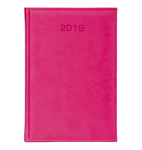 kalendarz książkowy a4 na 2019 kolor różowy
